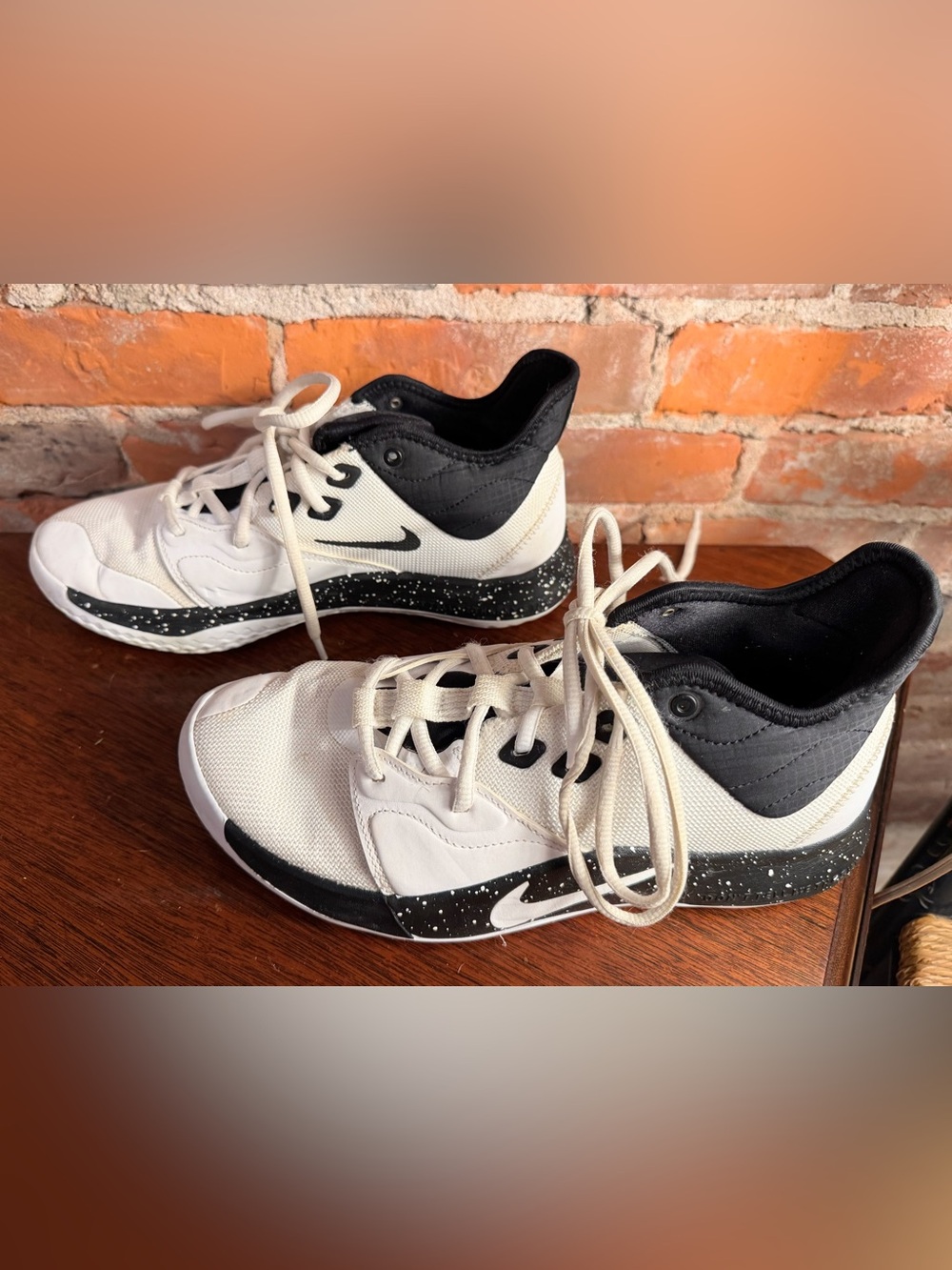 Nike PG 3 Moon Paul George Basketball Shoes White Black Women’s 7.5